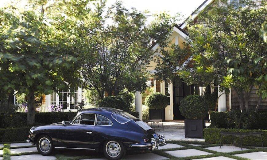 Crafting the Perfect Modern Concrete and Grass Driveway