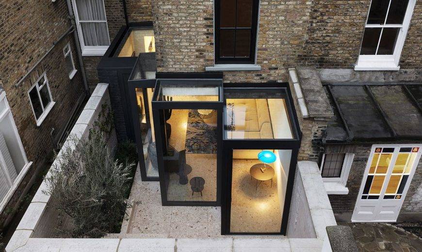 Box-Style Glass Enclosures Extend a Victorian Terraced House in South London