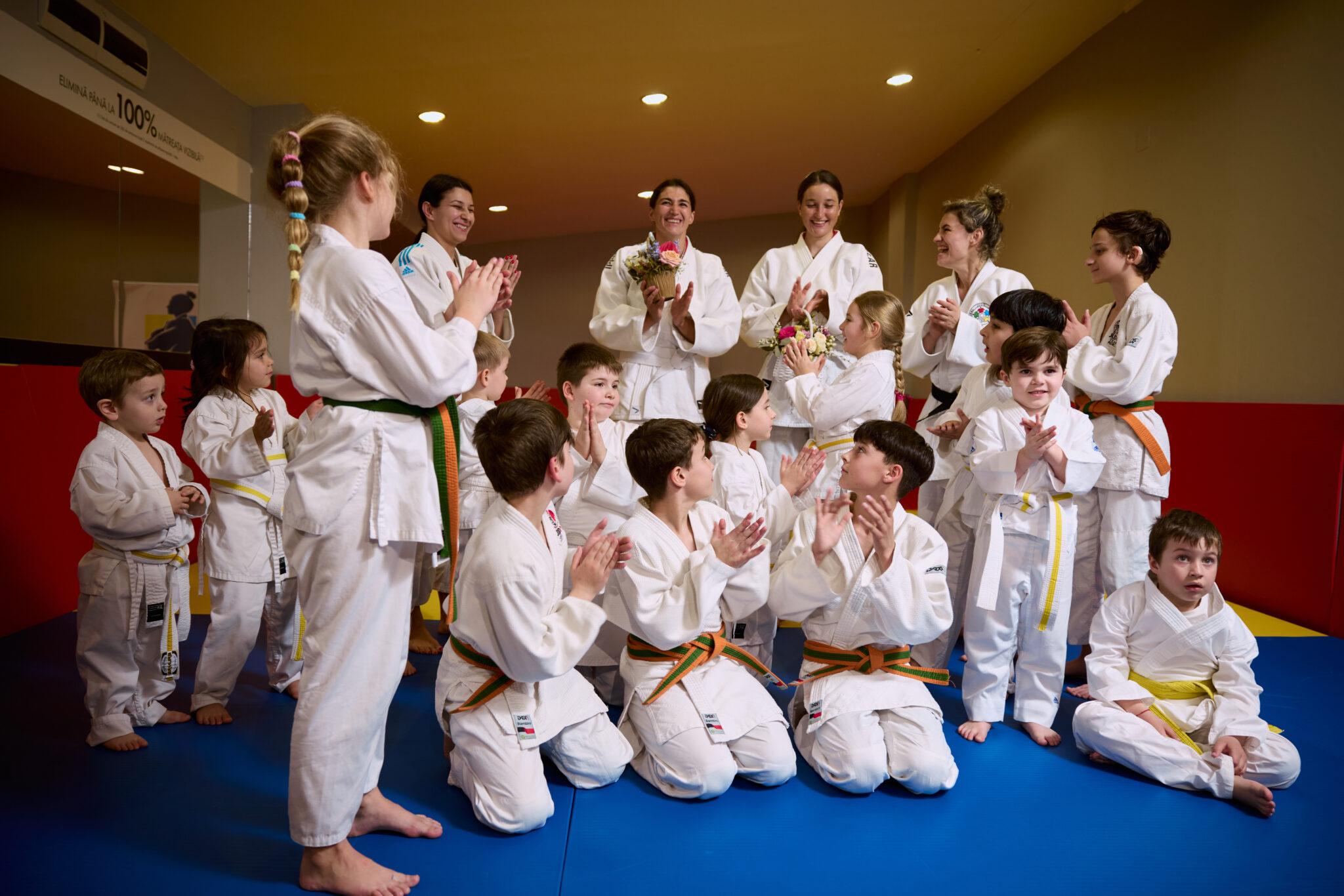 OLYMPIC ROWING CHAMPIONS SWAP OARS FOR JUDOGI