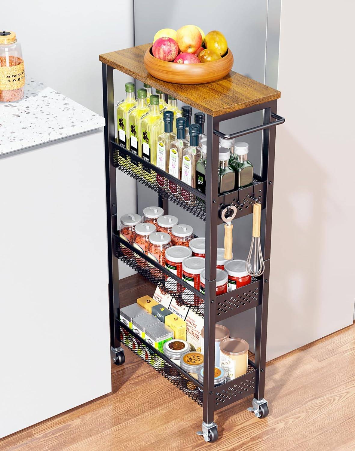 kitchen rolling cart.