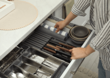 drawer dividers in a kitchen